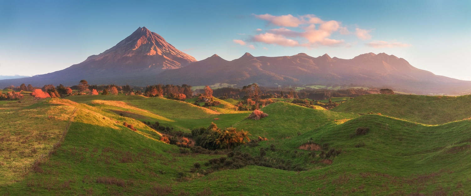 Krajina pod Mount Taranaki, Nový Zéland