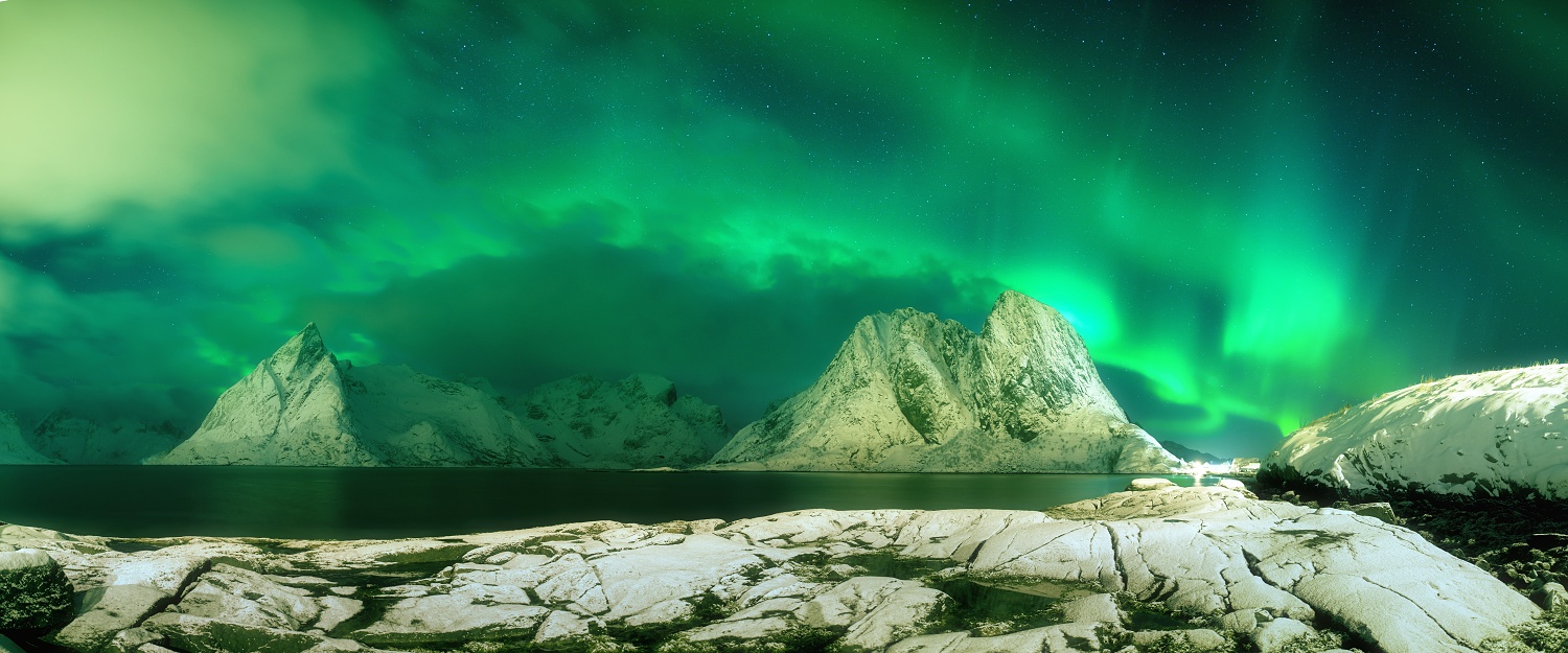 Lofoty v noci, Norsko