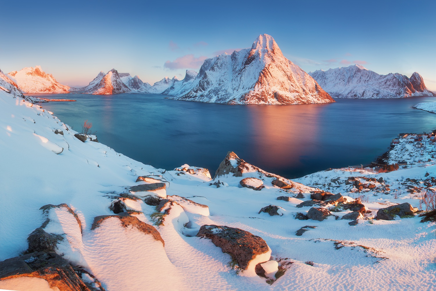 Zima ve fjordech, Norsko