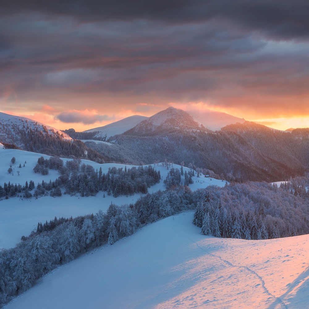 Zimní krajina, Slovensko